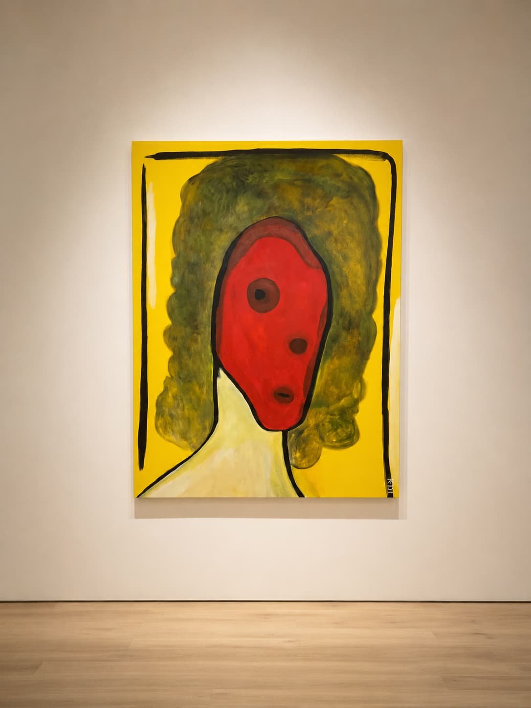 Abstract portrait painting by Klaus Döffinger